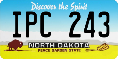 ND license plate IPC243