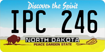 ND license plate IPC246
