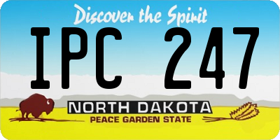 ND license plate IPC247