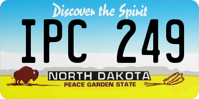 ND license plate IPC249