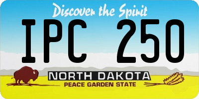 ND license plate IPC250