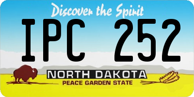 ND license plate IPC252