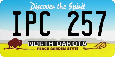 ND license plate IPC257