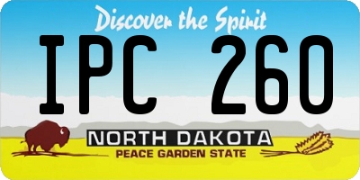 ND license plate IPC260