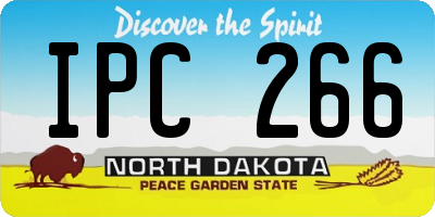ND license plate IPC266