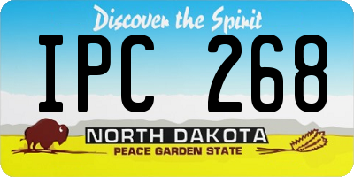 ND license plate IPC268