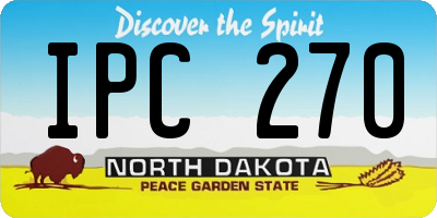 ND license plate IPC270