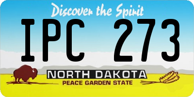 ND license plate IPC273