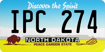 ND license plate IPC274