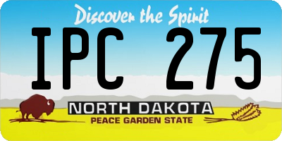 ND license plate IPC275