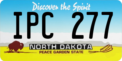ND license plate IPC277
