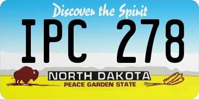 ND license plate IPC278