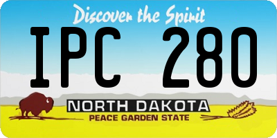 ND license plate IPC280