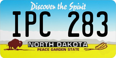 ND license plate IPC283