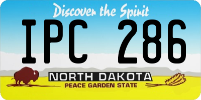 ND license plate IPC286