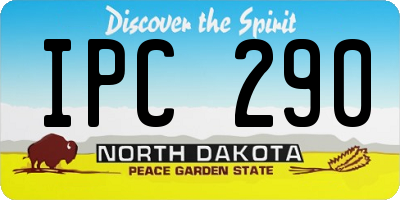 ND license plate IPC290