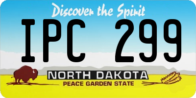 ND license plate IPC299