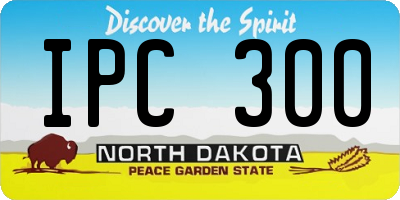 ND license plate IPC300