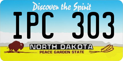 ND license plate IPC303
