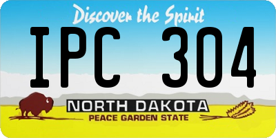 ND license plate IPC304