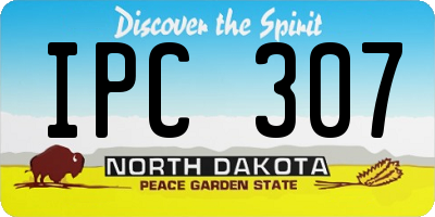 ND license plate IPC307