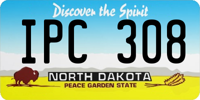ND license plate IPC308