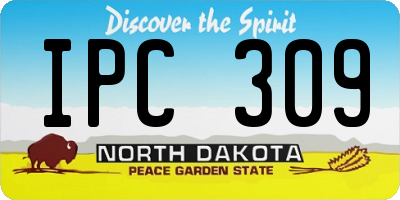 ND license plate IPC309