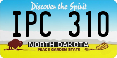 ND license plate IPC310