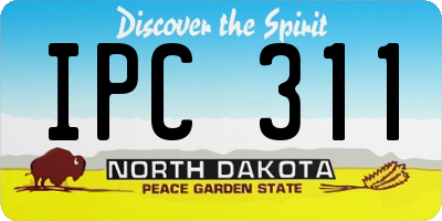 ND license plate IPC311