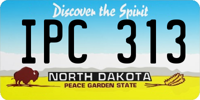 ND license plate IPC313