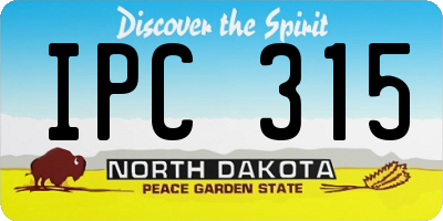 ND license plate IPC315