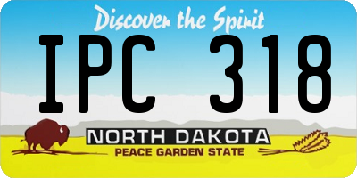 ND license plate IPC318