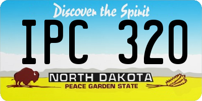 ND license plate IPC320