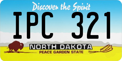ND license plate IPC321