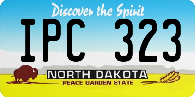 ND license plate IPC323