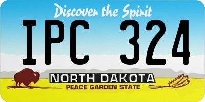 ND license plate IPC324