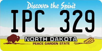 ND license plate IPC329