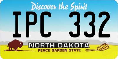 ND license plate IPC332