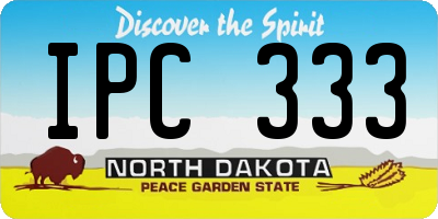 ND license plate IPC333