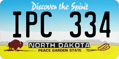 ND license plate IPC334
