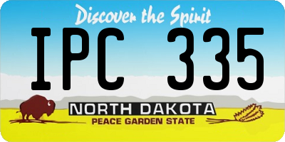 ND license plate IPC335