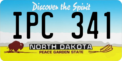 ND license plate IPC341