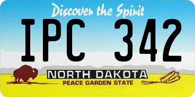 ND license plate IPC342