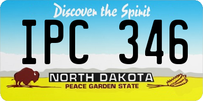 ND license plate IPC346