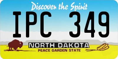ND license plate IPC349
