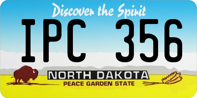 ND license plate IPC356