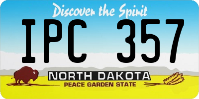 ND license plate IPC357