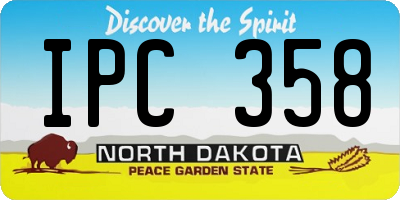 ND license plate IPC358
