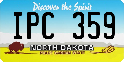 ND license plate IPC359