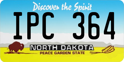ND license plate IPC364